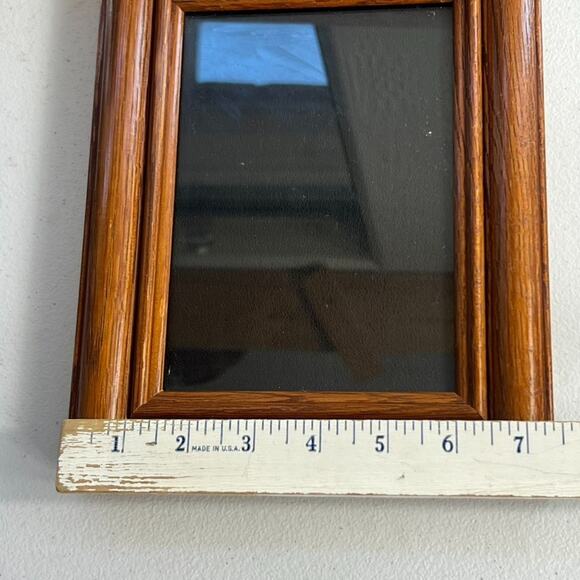Vintage Dark Wood Grain Picture Frame Fits 4.5 x 6.5 Photos - Picture 3 of 8